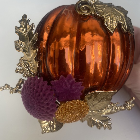 Bath & Body Works Wallflower Plug In Diffuser Harvest Pumpkin w/ Mums Nightlight - Picture 4 of 12